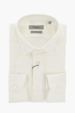 Corneliani Cotton Poplin Shirt With Italian Collar size 41