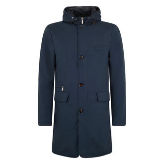Moorer Hombre, Abrigos, Azul, Talla: M