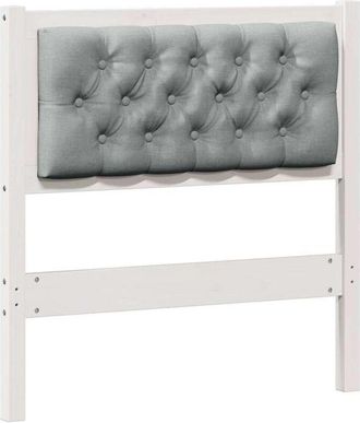 vidaXL Cabecero Otro Y Gris Claro 75 Cm Madera Maciza De Pino Vidaxl