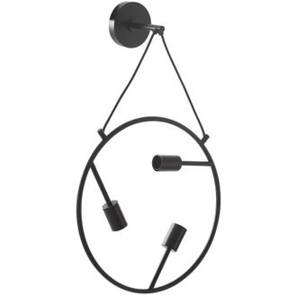 Lucande L&aacute;mpara De Pared linnard En Negro Metal - Lucande