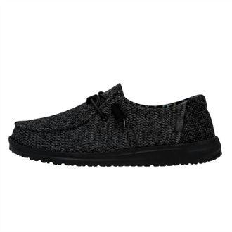 Hey Dude Womens Wendy Sox Shoe In Micro Total Black