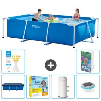 Intex Piscina Con Estructura Rectangular - 300x200x75 Cm - 7-piezas S32