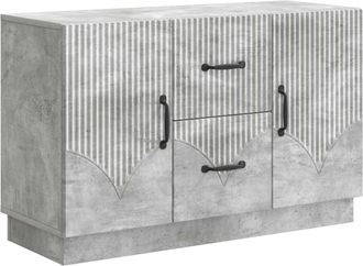 vidaXL Aparador Gris Hormig&oacute;n 89 X 34,5 X 57 Cm Madera De Ingenier&iacute;a Vidaxl