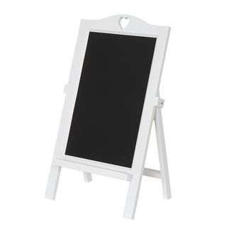 Hhg Hhg - Tablero Publicitario 003, Pizarra Stopper Cliente, 66x39x33cm, Lacado Blanco