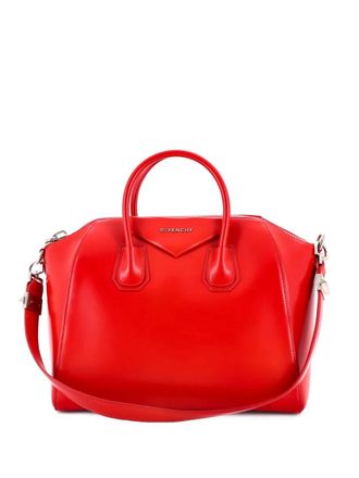 Givenchy Antigona Bag Glazed Leather Medium satchel - Rood