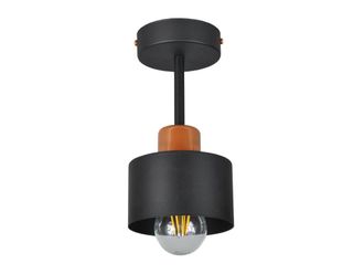 OEM L&aacute;mpara De Techo Negra, Metal Industrial, 1xe27, Iluminaci&oacute;n Led Moderna Para Sal&oacute;n, Cocina, Dormitorio, Habitaci&oacute;n Infantil, Loft