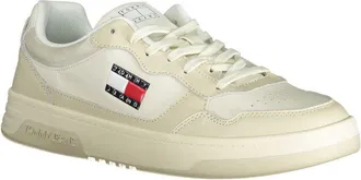 Tommy Hilfiger Leather and Polyethylene Sneaker - Beige