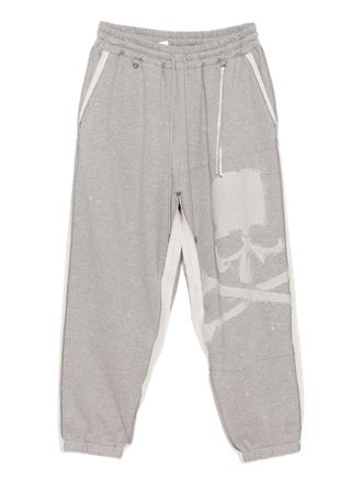 MASTERMIND WORLD logo-embroidered track trousers - men - Cotton - S - Grey