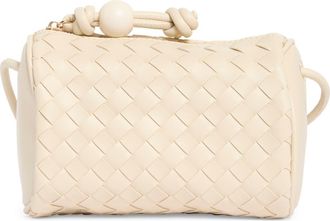 Urban Expression Woven Faux Leather Crossbody Bag in Off White at Nordstrom Rack