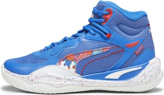 Puma Mens Playmaker Pro Basketball Shoes, Bluemazing-for All Time Red, 11.5, 10.5 UK