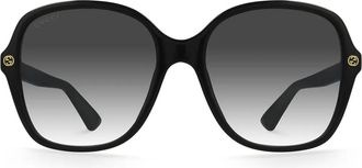 Gucci oversize-frame sunglasses - women - Acetate - One Size - Black