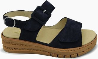 Waldl&auml;ufer Womens ARLENE 677001 LADIES SANDAL - Black - Size: 7.5/K