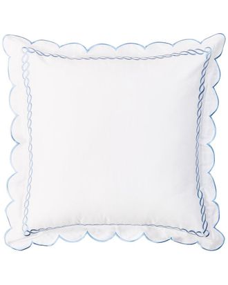 Melange Home M&eacute;lange Home 600 Thread Count Scallop Rope Embroidery Euro Sham Set