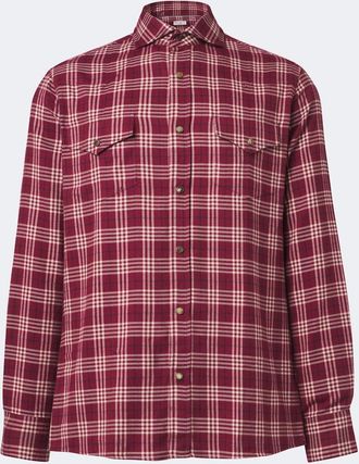 Brunello Cucinelli Camicia in misto cotone a quadri