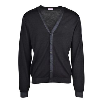 Sun 68 Cardigan Scollo a V con Bottoni - - Knitwear - Uomo - Nero - L