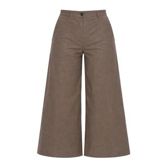 Nine In The Morning Cropped Trousers, female, Green, Size: W26 Fiammetta Culotte Pants