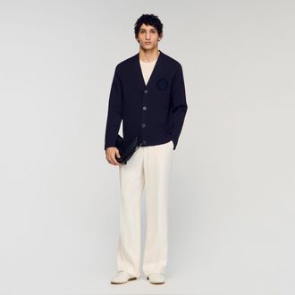 Sandro Flower crochet cardigan