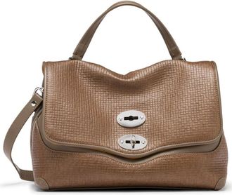 Zanellato Tassen, Dames, Grijs, ONE Size, Leer, Postina Cestaia S