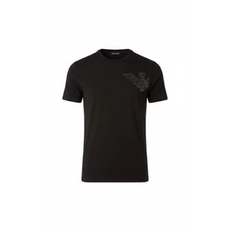 Emporio Armani Big Eagle T-shirt - Heren - T-shirts - Zwart - L - Katoen - Tops