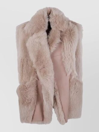 BLANCHA faux shearling gilet