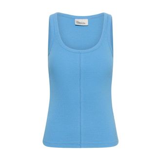 MY ESSENTIAL WARDROBE MWMandy RN Top - Dames - Tops - Blauw - Maat: XL Katoen