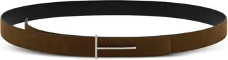 Tom Ford Mens Belt Brown Calfskin