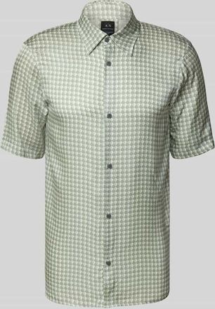 A|X Armani Exchange Freizeithemd mit Knopfleiste Modell CAMICIA in Mint, Größe XXL