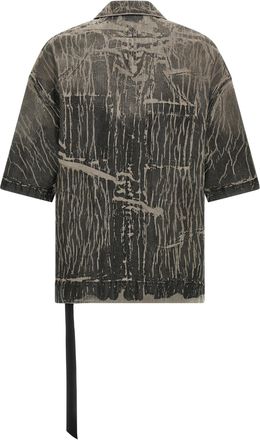 Rick Owens Mens Gray Cotton Blouse