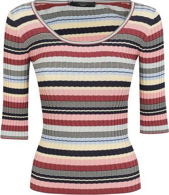 Max Mara Guglia Round-neck Truien - Dames - Ronde hals truien - Veelkleurig - L - Truien & Vesten