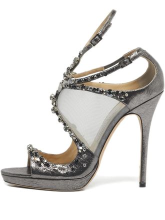 Jimmy Choo London Karima embellished sandals - White