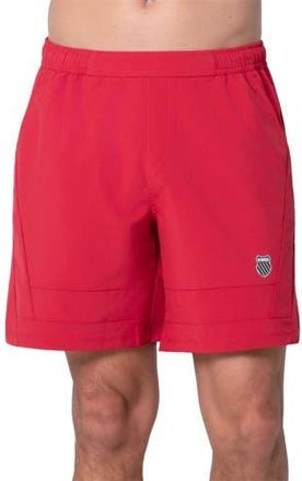 K-Swiss KSwiss RipStop 7 inch Mens Tennis Shorts in Chili at Nordstrom, Size Large