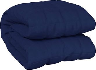 vidaXL Manta Con Peso Tela Azul 155x220 Cm 11 Kg Vidaxl
