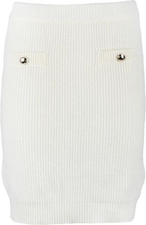 Guess Mini in maglia - Dames - Korte rokken - Wit - L - Wol - Rokken