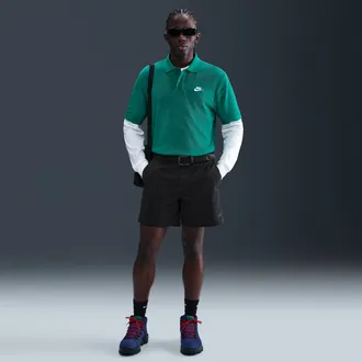 Nike Mens Club Washed Chino Shorts in Black | HJ2658-010