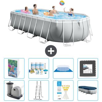 Intex Piscina Prism Frame Oval - 610x305x122 Cm - 9-piezas S581