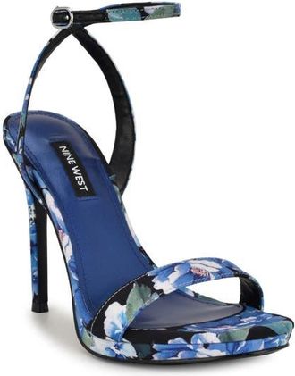 Nine West Loola Ankle Strap Sandal in Dark Blue at Nordstrom, Size 8.5