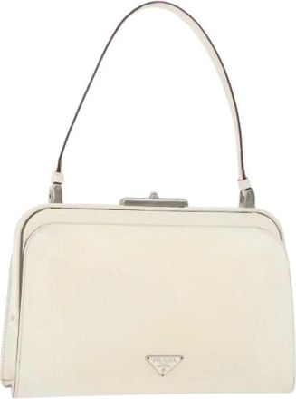 Prada Pre-owned Handbags, female, White, Size: ONE SIZE Pre-owned Vintage Hand Bag