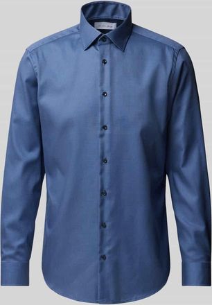 Christian Berg Regular Fit Business-Hemd mit Kentkragen in Marine, Größe 41/42
