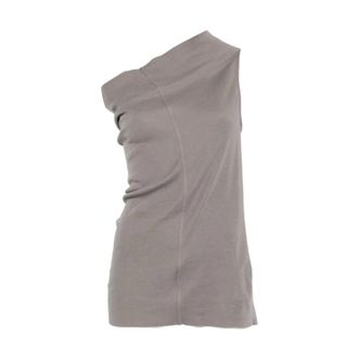 Rick Owens Dames, Tops, Grijs, Maat: M Katoen
