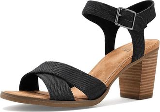 Toms Majorca Ankle Strap Womens Dress Sandals Black : 6.5 B - Medium, Synthetic