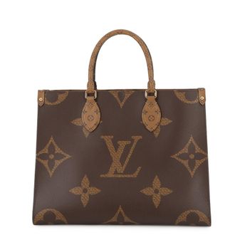 Louis Vuitton Monogram Reverse Red Color Monogram Reverse Monogram Handbag Tote Bag (Pre-Owned)