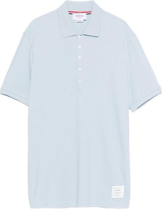Thom Browne Sky Blue Solid Polo