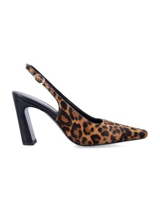 Stuart Weitzman Stassi Leopard Print Slingback Pumps