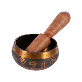OEM Cuenco Tibetano Para La Sanaci&oacute;n De Chakras, Accesorios Para Meditaci&oacute;n Tibetana, Alivio Del Estr&eacute;s, Ba&ntilde;o De Sonido Zen Artesanal Hecho En Cobre Para 