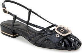 Kenneth Cole Farrah Slingback Sandal in Black Patent at Nordstrom Rack, Size 9.5