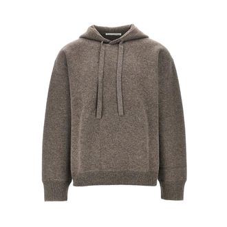 STUDIO NICHOLSON Cope Knit Hoodie - Heren - Truien - Bruin - Maat: M Wol