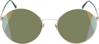 Bottega Veneta Green Round Ladies Sunglasses BV0246S 004 57