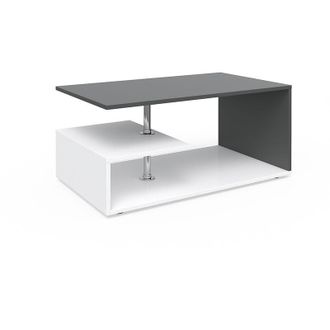 Vicco Tavolino da salotto Guillermo, Bianco/antracite, 91 x 41 cm