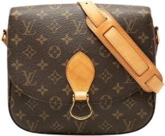 Louis Vuitton Pre-owned Saint Cloud Crossbody Bag - Dames - Vintage Schoudertas - Bruin - ONE Size - Leer - Vintage