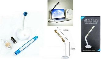 Trade Shop Trade Shop Traesio - Trade Shop - Lampada Da Scrivania Led D24 Snodabile Pc Notebook Ricaricabile